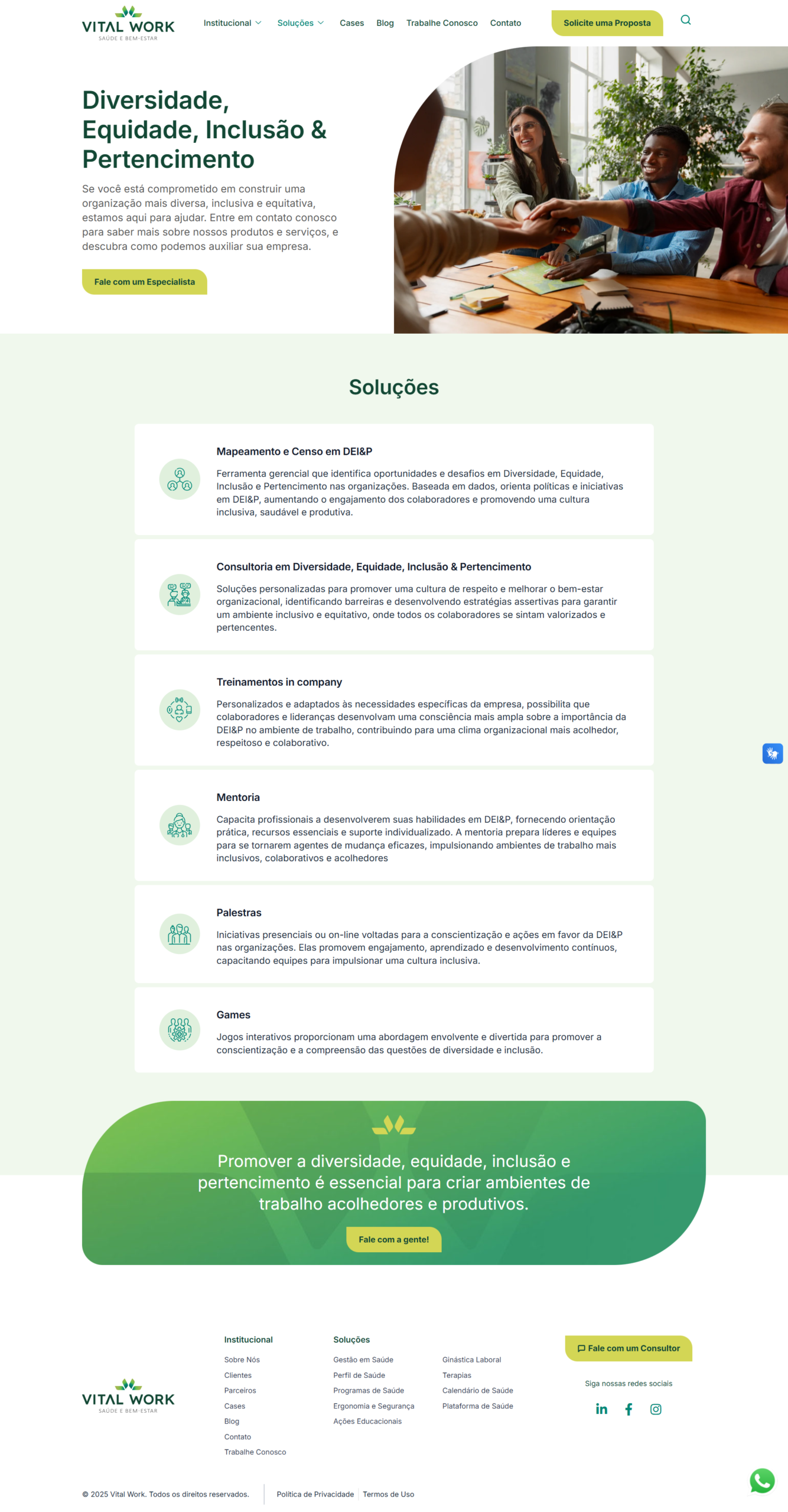 Soluções em criação de site